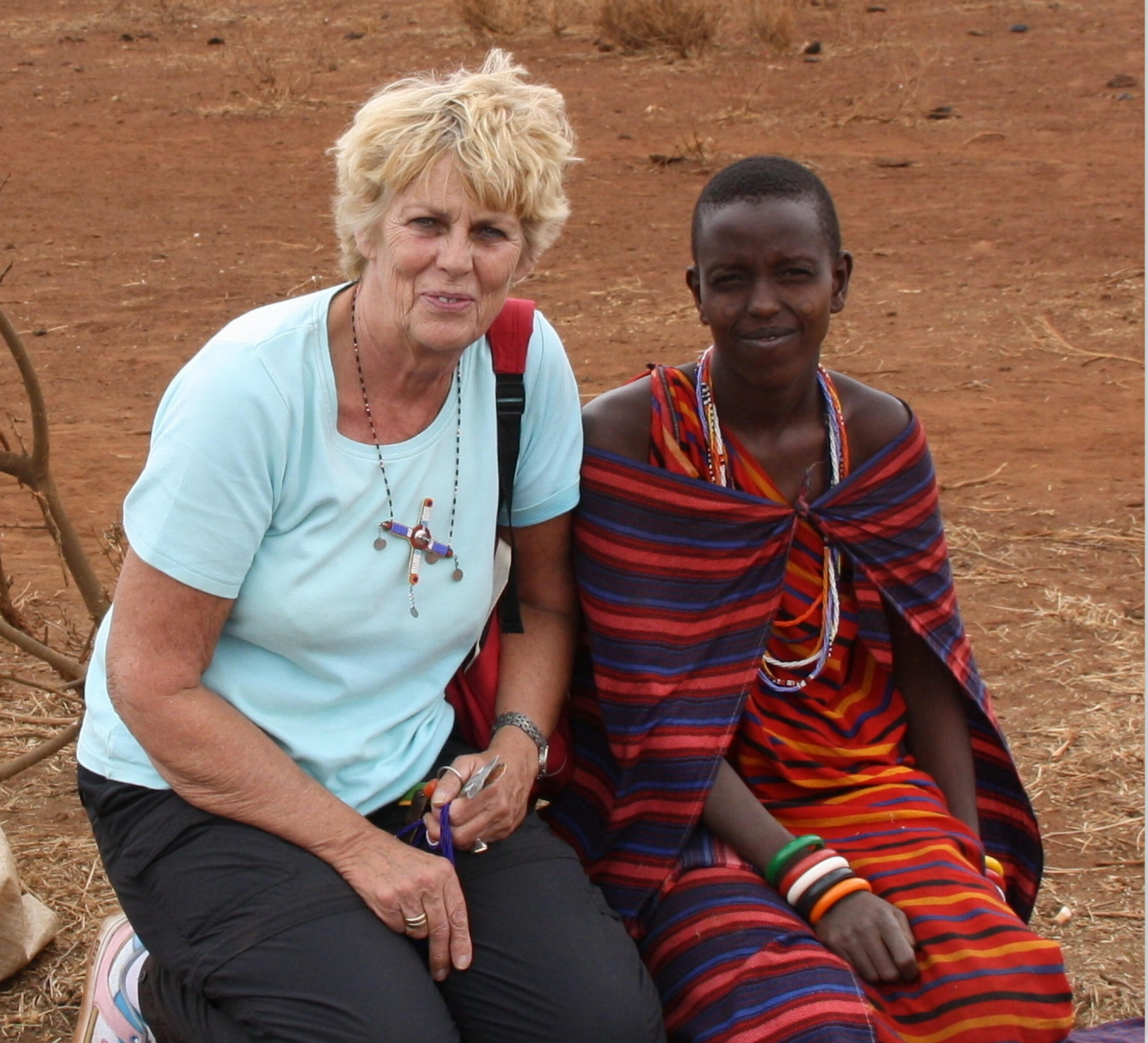 ingrid bij de masaai